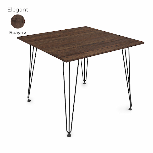 Стол обеденный квадратный Алсав 21Elegant.009 Brauni