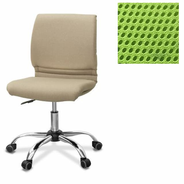 Офисное кресло для персонала Юнитекс Квадро Х2 ткань TW салатовая