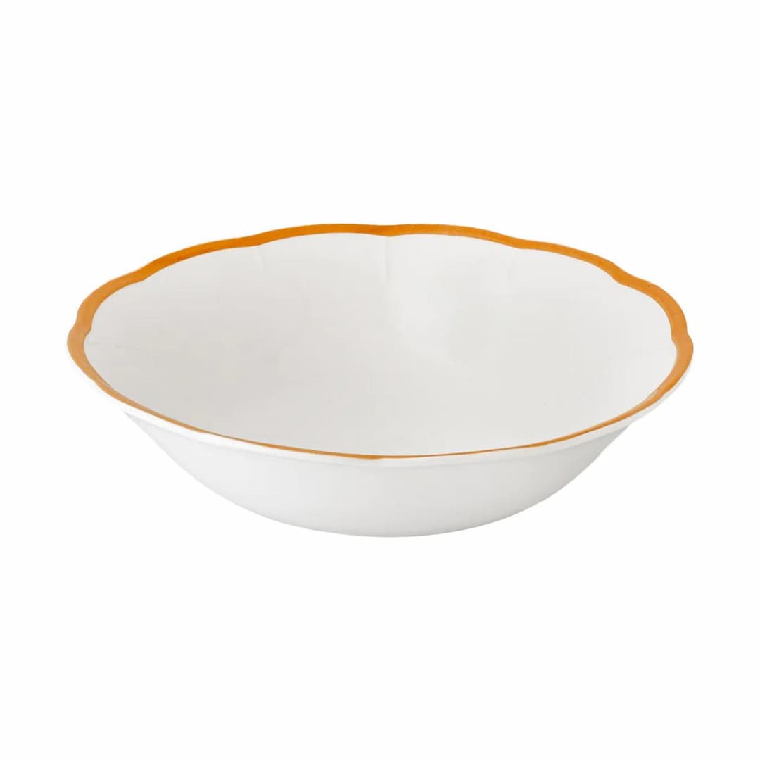 Салатник с цветным кантом (охра) 23,7 см Bitossi Petalo PET00417 Bordo ocra