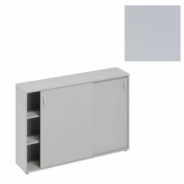 Шкаф-купе средний (для 2-х столов 80) Юнитекс А4 (164.4x36.4x112.8) А4 322 СЕ серый