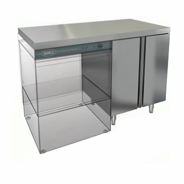 Стол закрытый под посудомоечную машину Hicold НБМСЗКП-12/6Л