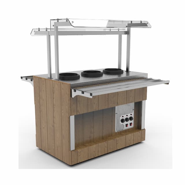 Мармит первых блюд длиной 1505 мм островного шведского стола Челябторгтехника RМ43АD